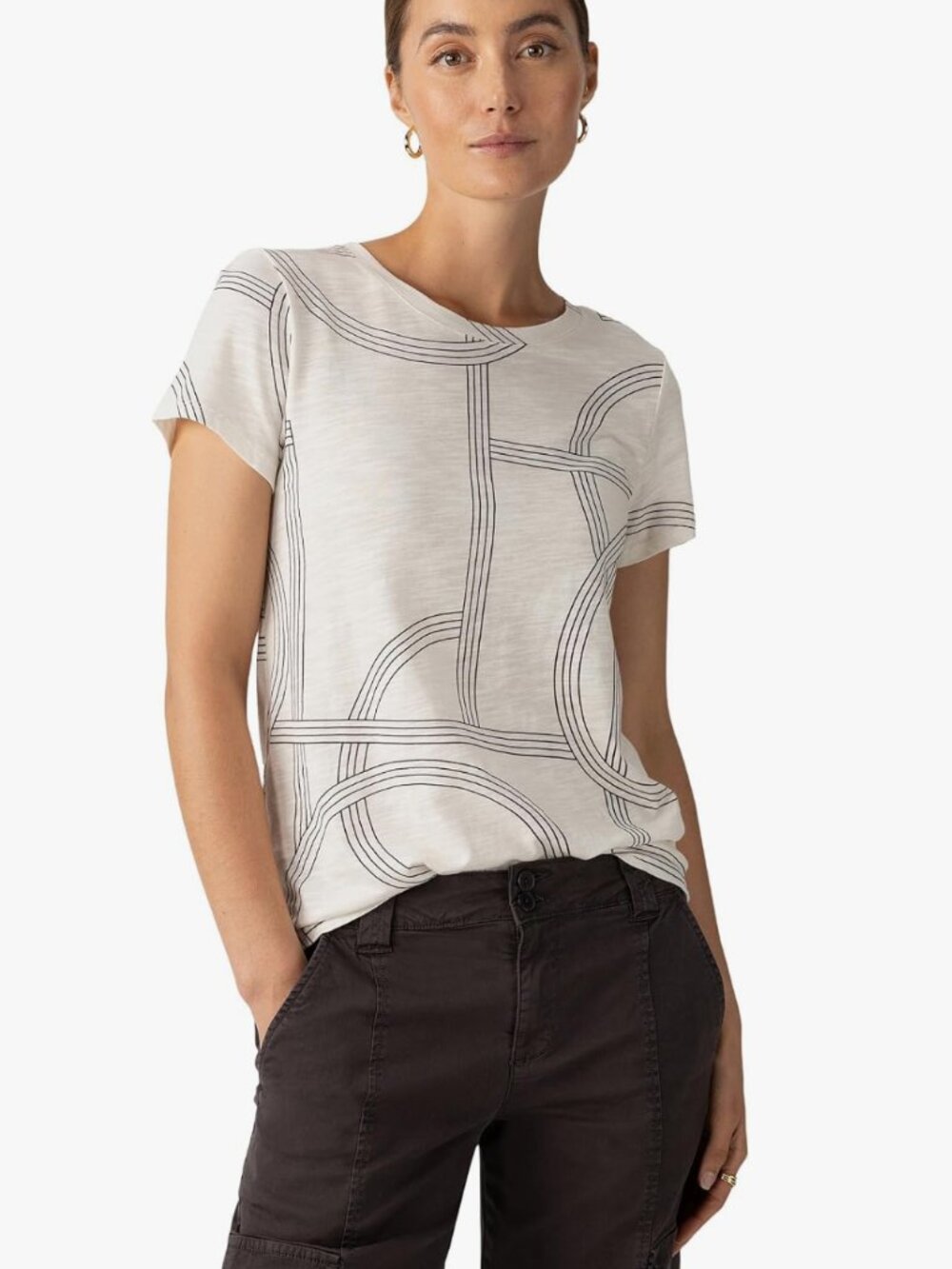 NWT Sanctuary "The Perfect Shirt" Geometric Print Tee – MSRP $49
